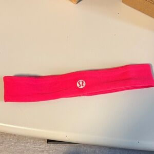 Lululemon Vibrant Pink Athletic Headband
